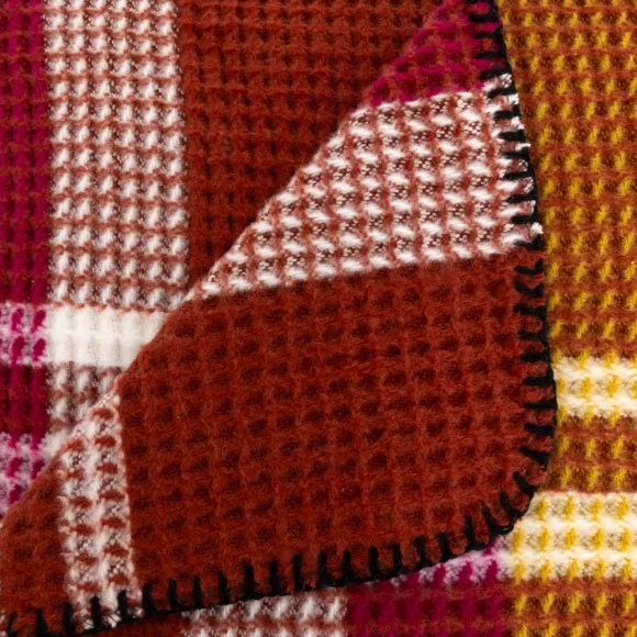 Eminza Plaid Doux Nid D'abeille (130 X 180 Cm) Owen Terracotta