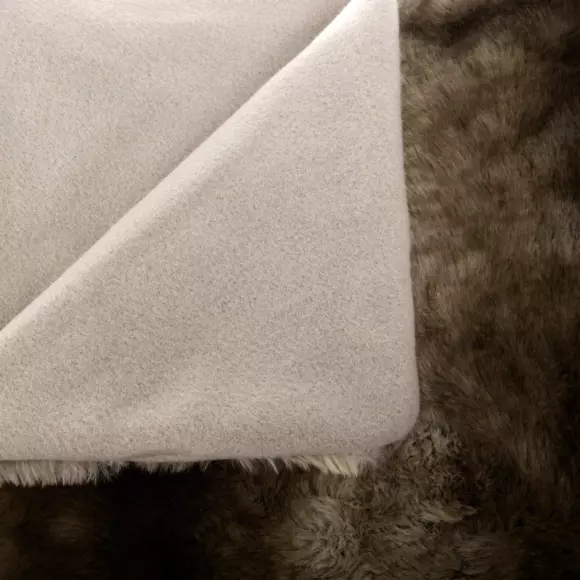 Eminza Plaid Fausse Fourrure (120 X 160 Cm) Grizzly Beige