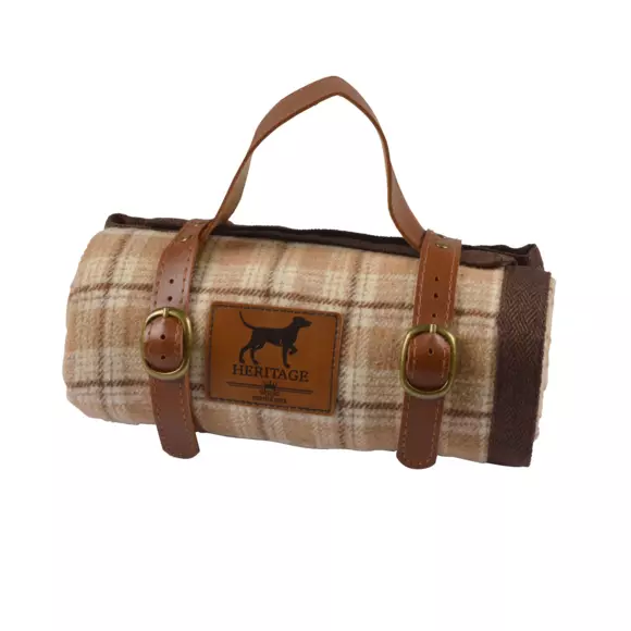 Eminza Plaid Pour Chat/chien Héritage L100 Cm Noisette