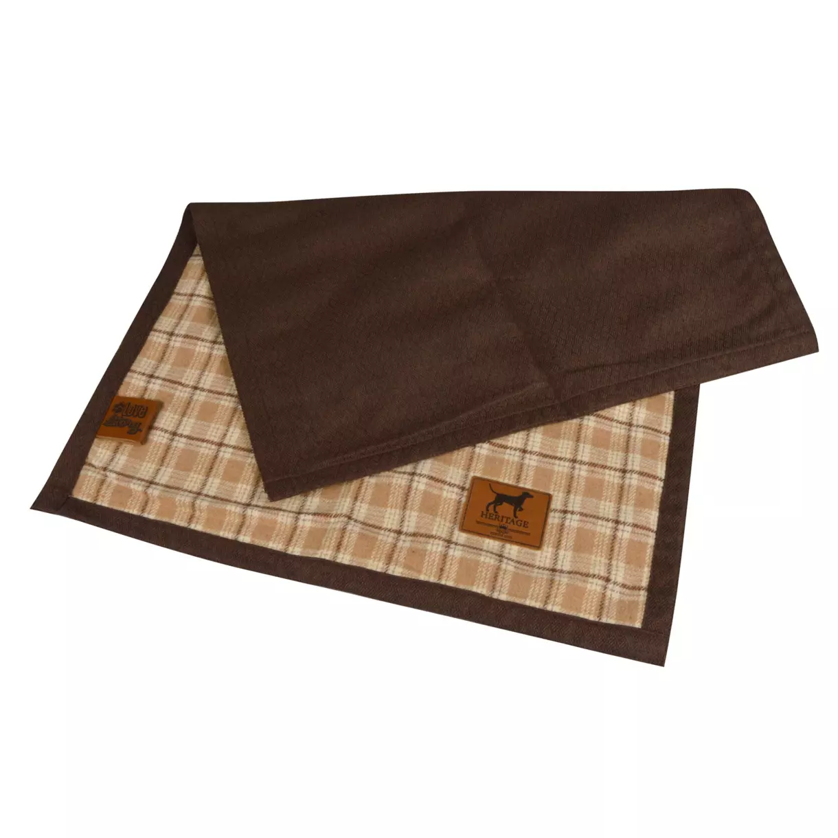 eminza Plaid pour chat/chien Héritage L100 cm Noisette