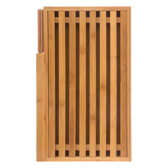 Eminza Planche à Pain Avec Couteau (44 X 27 Cm) Bambou Naturel