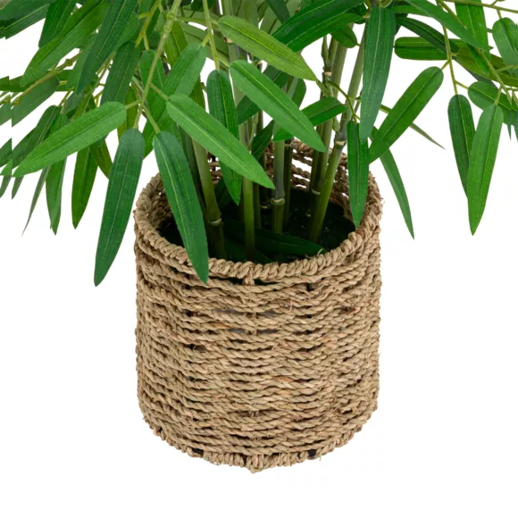 Eminza Plante Artificielle Avec Pot Tressé (H100 Cm) Bambou Ly