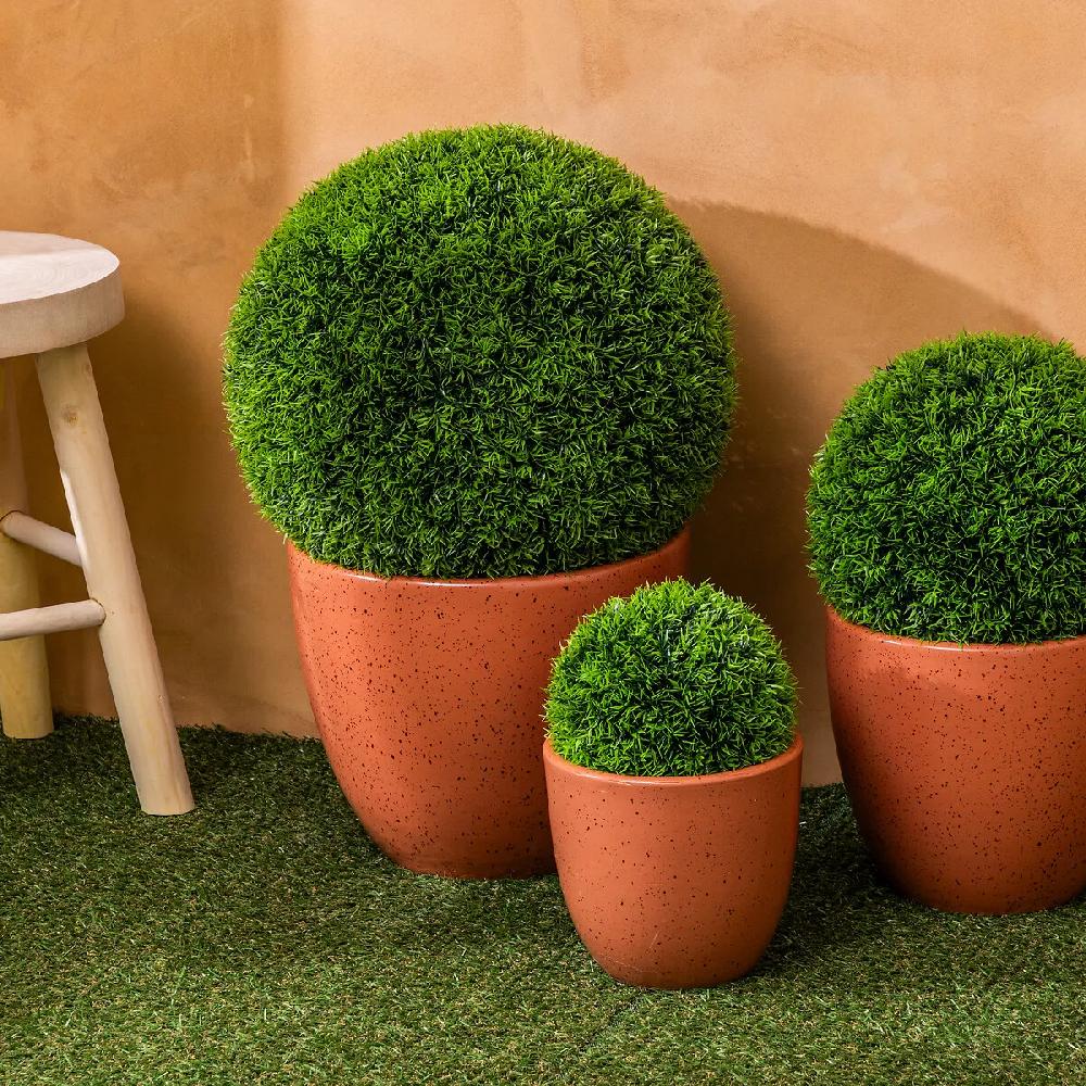 eminza Plante artificielle (D26 cm) Boule de buis Carly eminza Plante artificielle (D26 cm) Boule de buis Carly