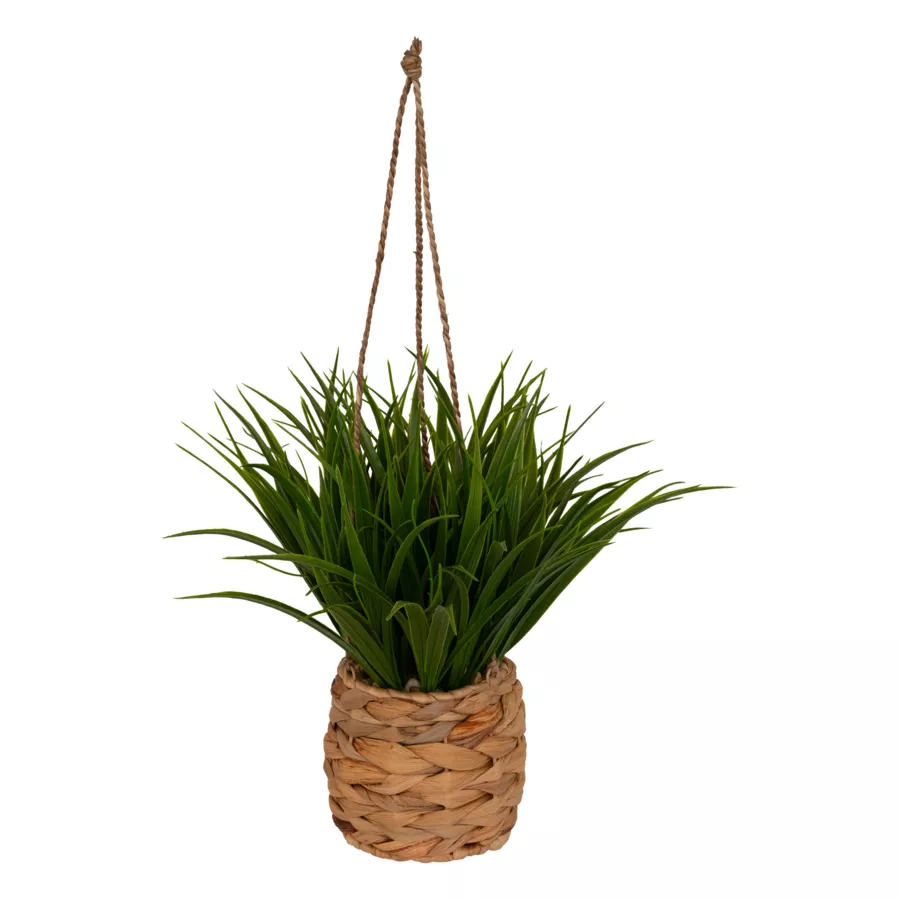 Eminza Plante Artificielle Suspendue Dans Pot Tressé (H27 Cm) Moda Costa