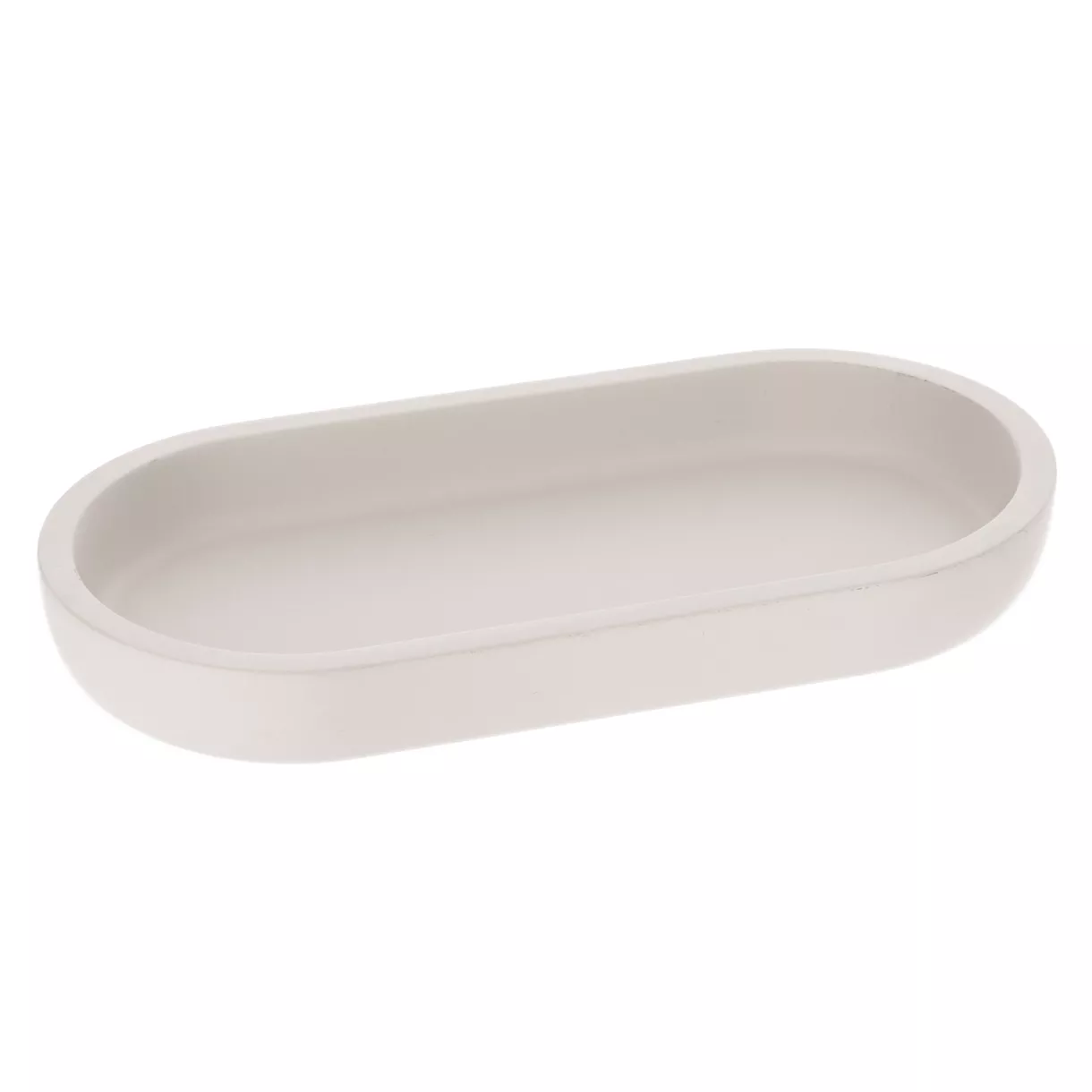 eminza Plateau de rangement ovale (19 5 cm) Japandi Beige