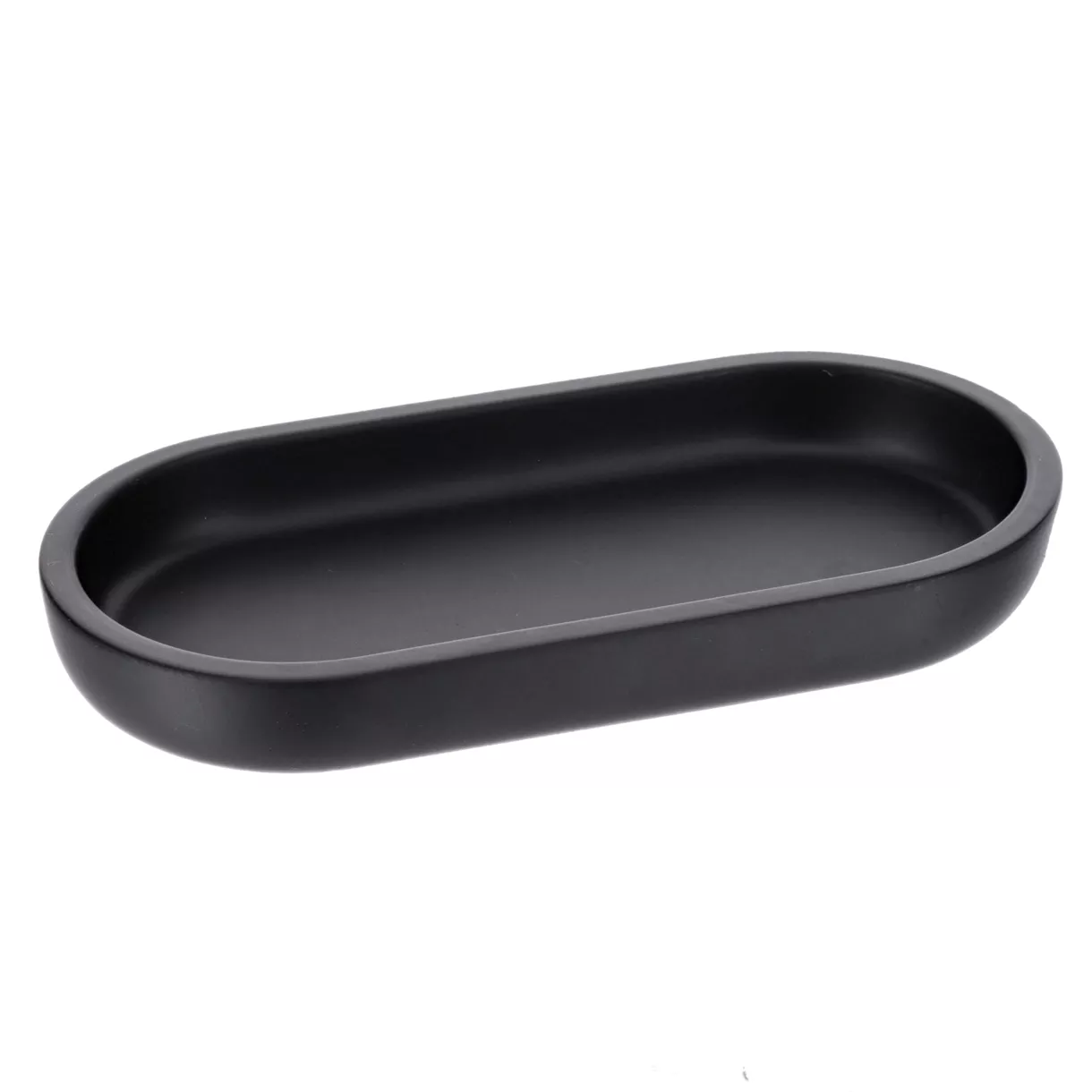 eminza Plateau de rangement ovale (19 5 cm) Japandi Noir