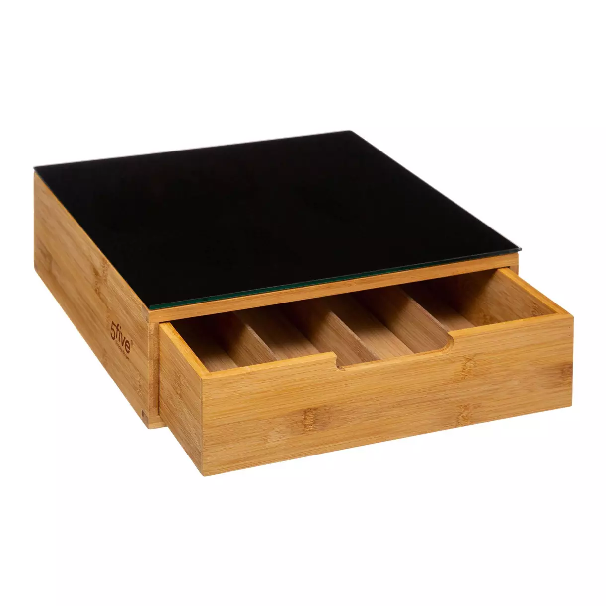 eminza Porte capsules café (30 x 30 cm) Black Bambou Noir