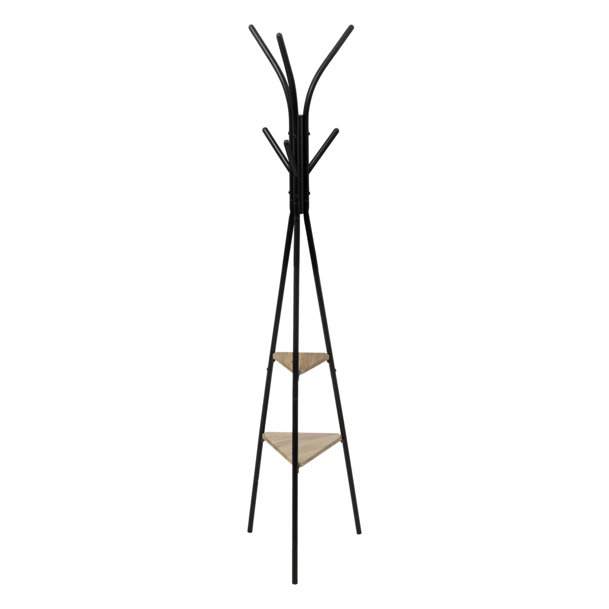 eminza Porte-manteau métal et bois (175 cm) Jano Noir