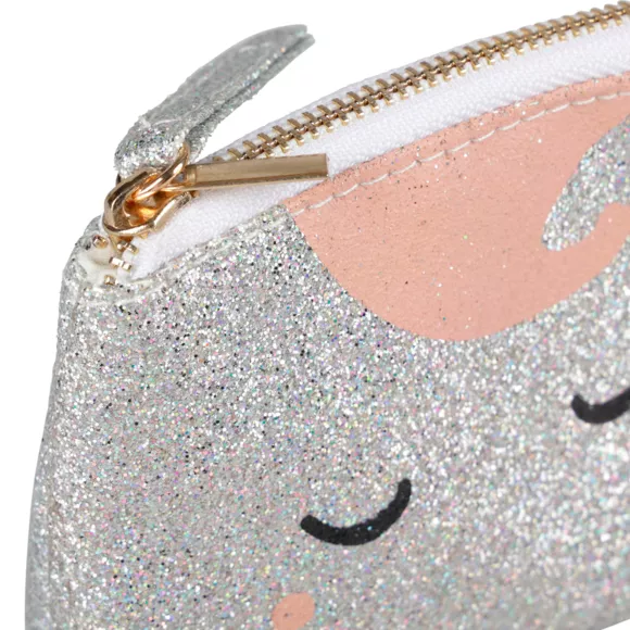 Eminza Porte Monnaie Paillettes Enfant (11 Cm) Licorne Argent