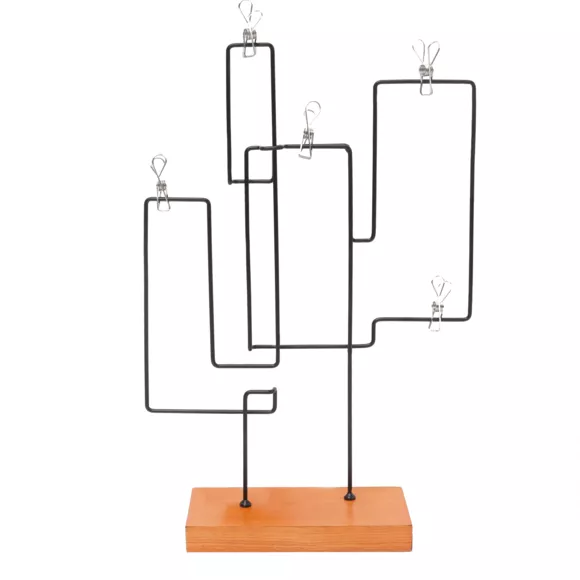 Eminza Porte-photo à Poser 5 Photos (H45 Cm) Cactus Noir