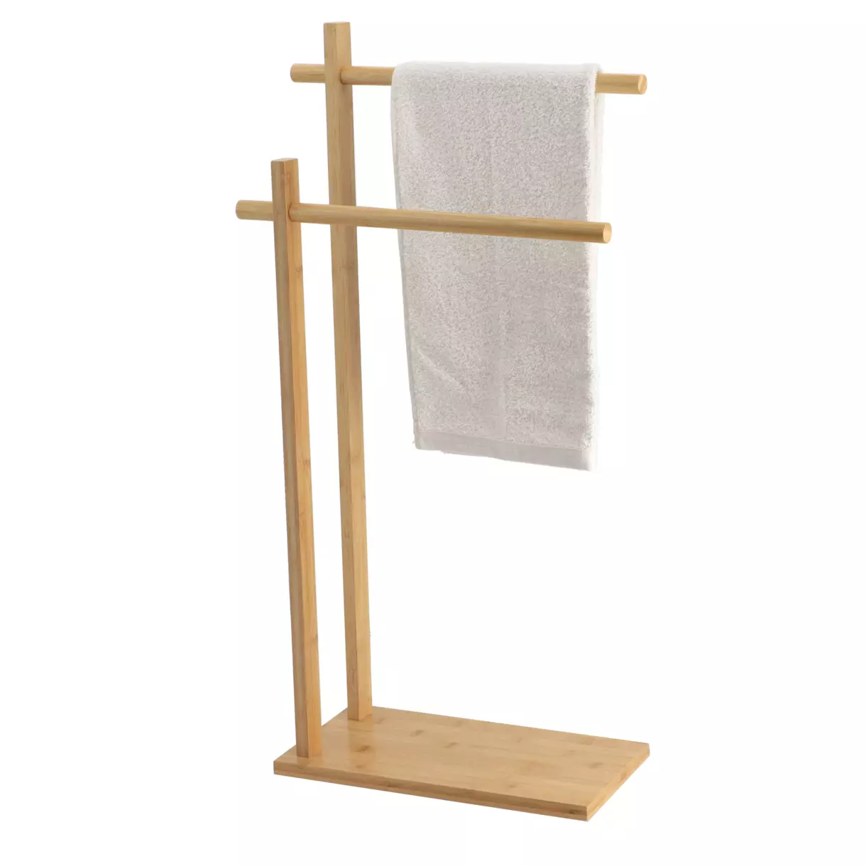 eminza Porte serviette 2 barres bambou (H86 cm) Anako Naturel