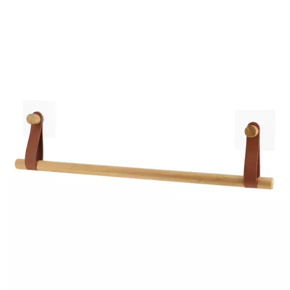 Eminza Porte Serviette Adhésif 1 Barre (50 Cm) Easy Chic Caramel