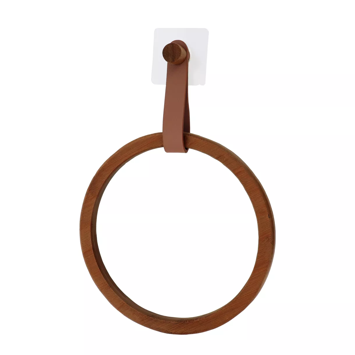 eminza Porte serviette adhésif arrondi (D21 cm) Season Color Caramel