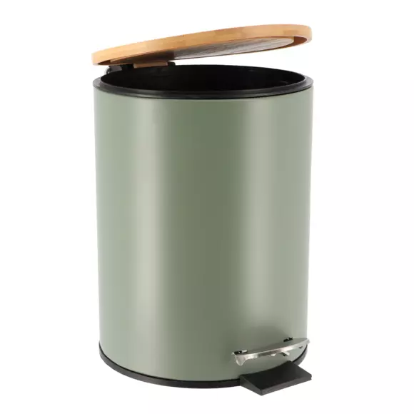 Eminza Poubelle à Pédale Avec Frein De Chute Timeless Kaki