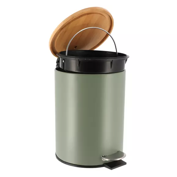 Eminza Poubelle à Pédale Avec Frein De Chute Timeless Kaki