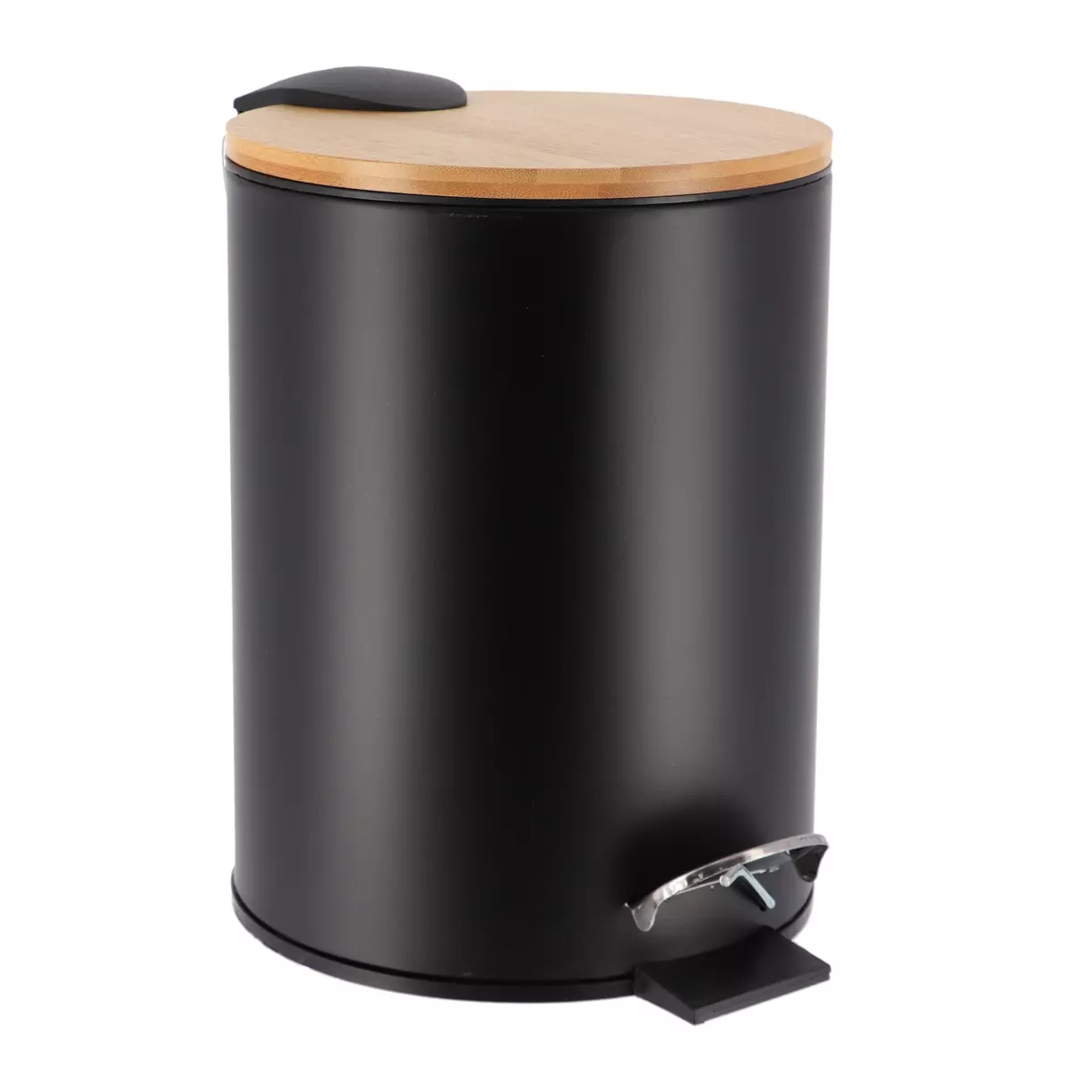 eminza Poubelle à pédale avec frein de chute Timeless Noir