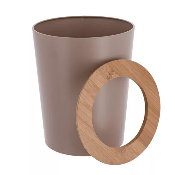 Eminza Poubelle Salle De Bain 5L Purebamboo Cappuccino