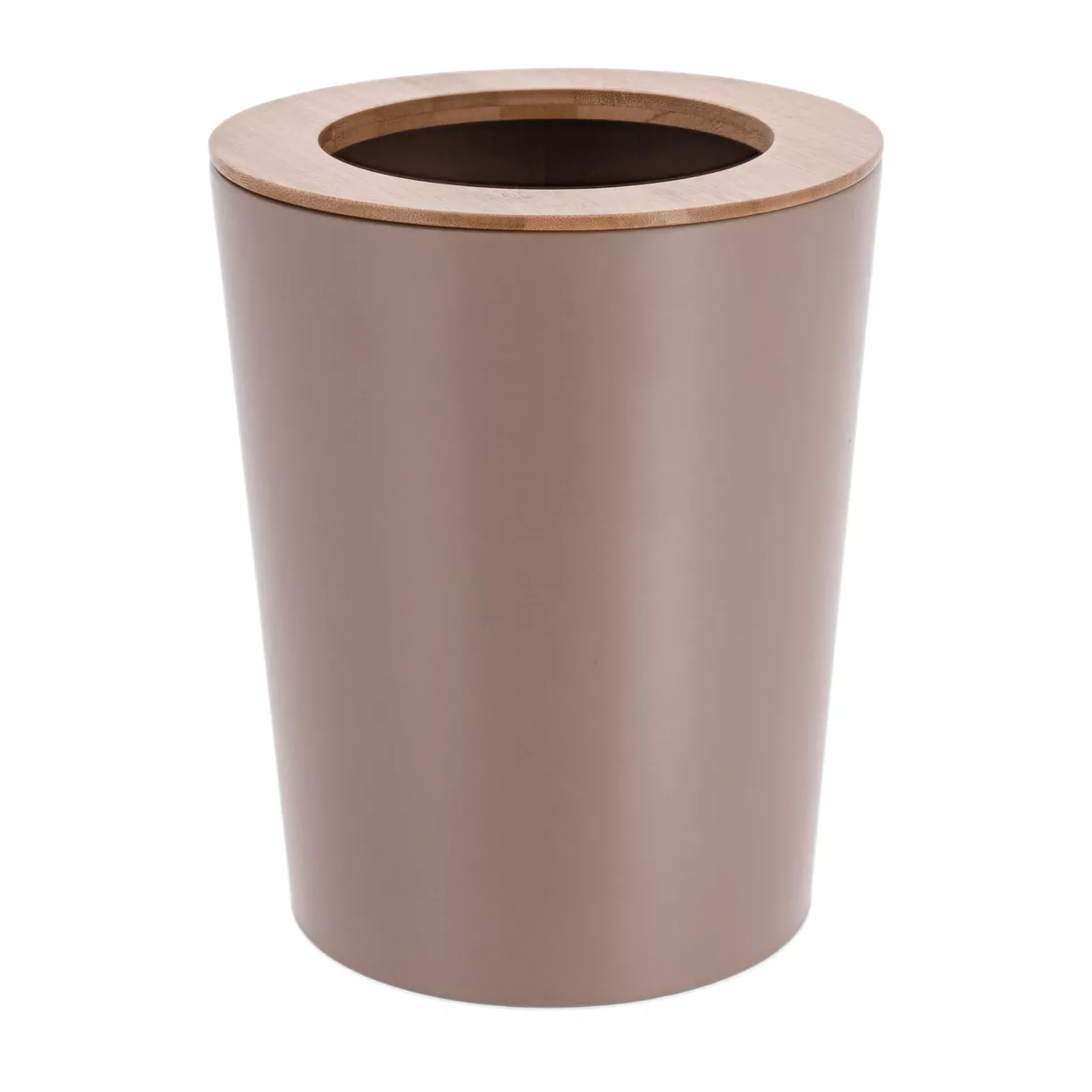 eminza Poubelle salle de bain 5L Purebamboo Cappuccino