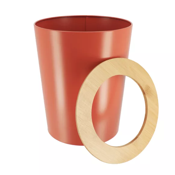 Eminza Poubelle Salle De Bain 5L Purebamboo Terracotta