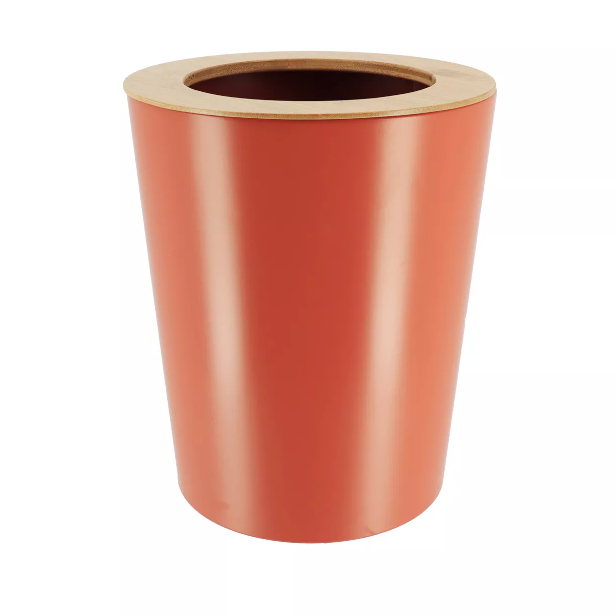 eminza Poubelle salle de bain 5L Purebamboo Terracotta