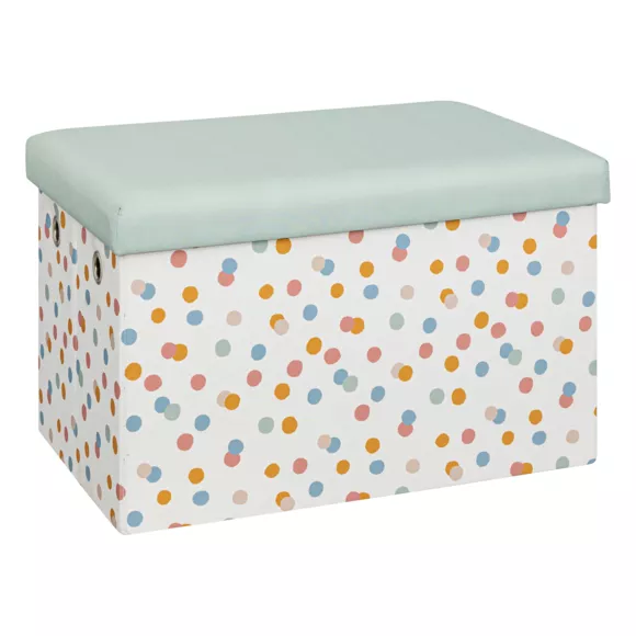 Eminza Pouf Coffre Pliable Enfant (57 X 36 Cm) Enio Multicolore