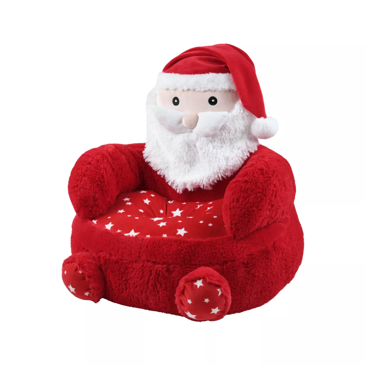 eminza Pouf Père Noël enfant (45 x 45 cm) Edgard Rouge