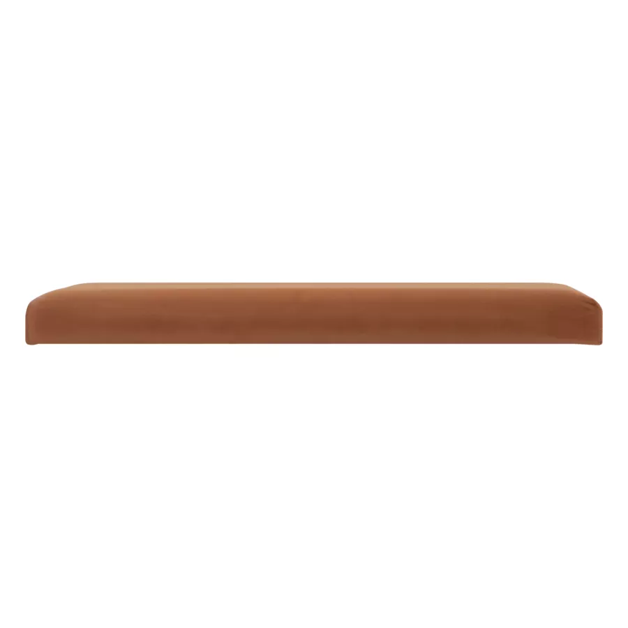 Eminza Pouf Pliable Double Velours (76 X 38 Cm) Tess Ambre