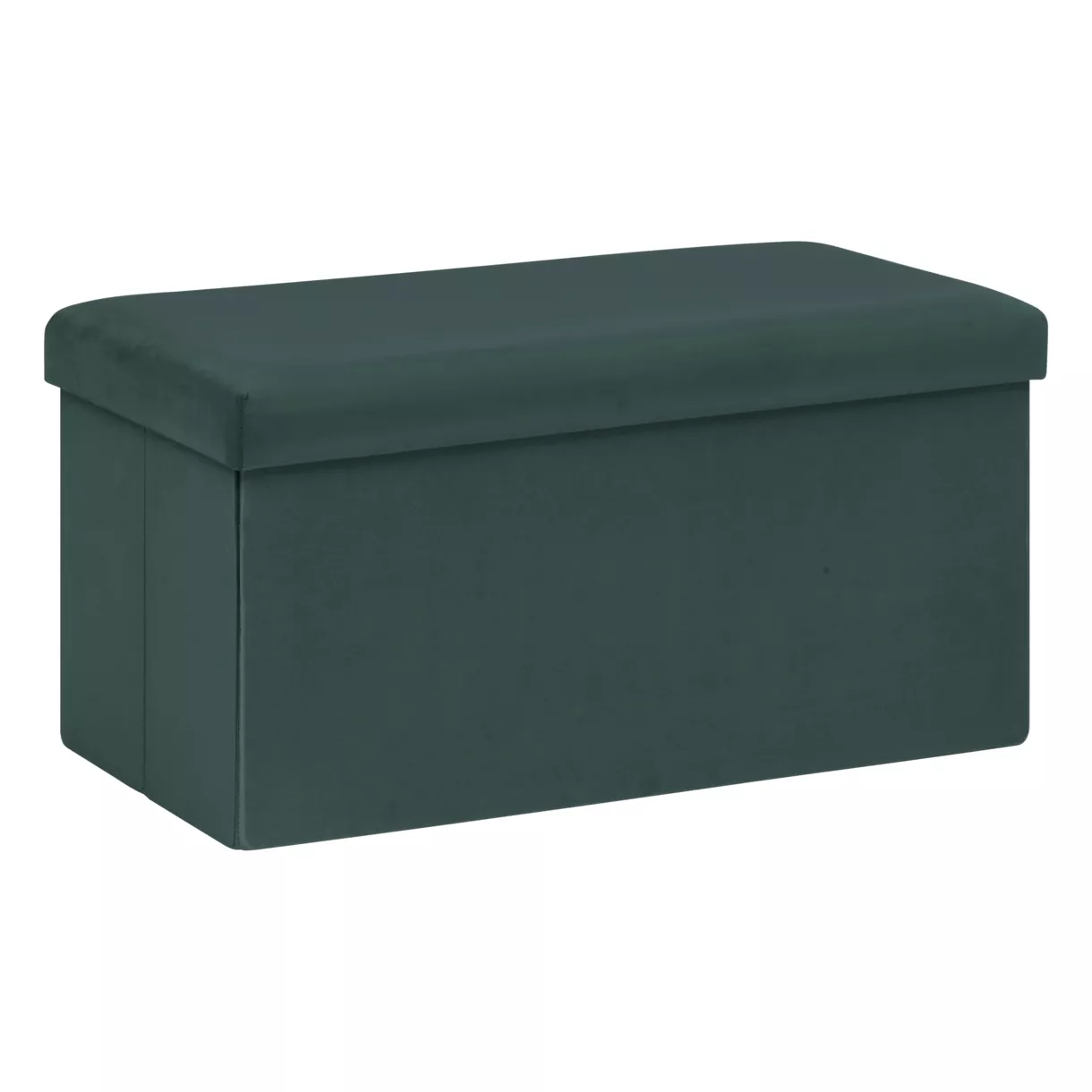 eminza Pouf pliable double velours (76 x 38 cm) Tess Vert