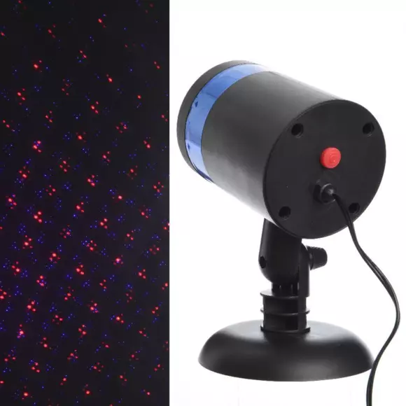 Eminza Projecteur Laser à Détecteur Points Lumineux LED Bleu Et Rouge