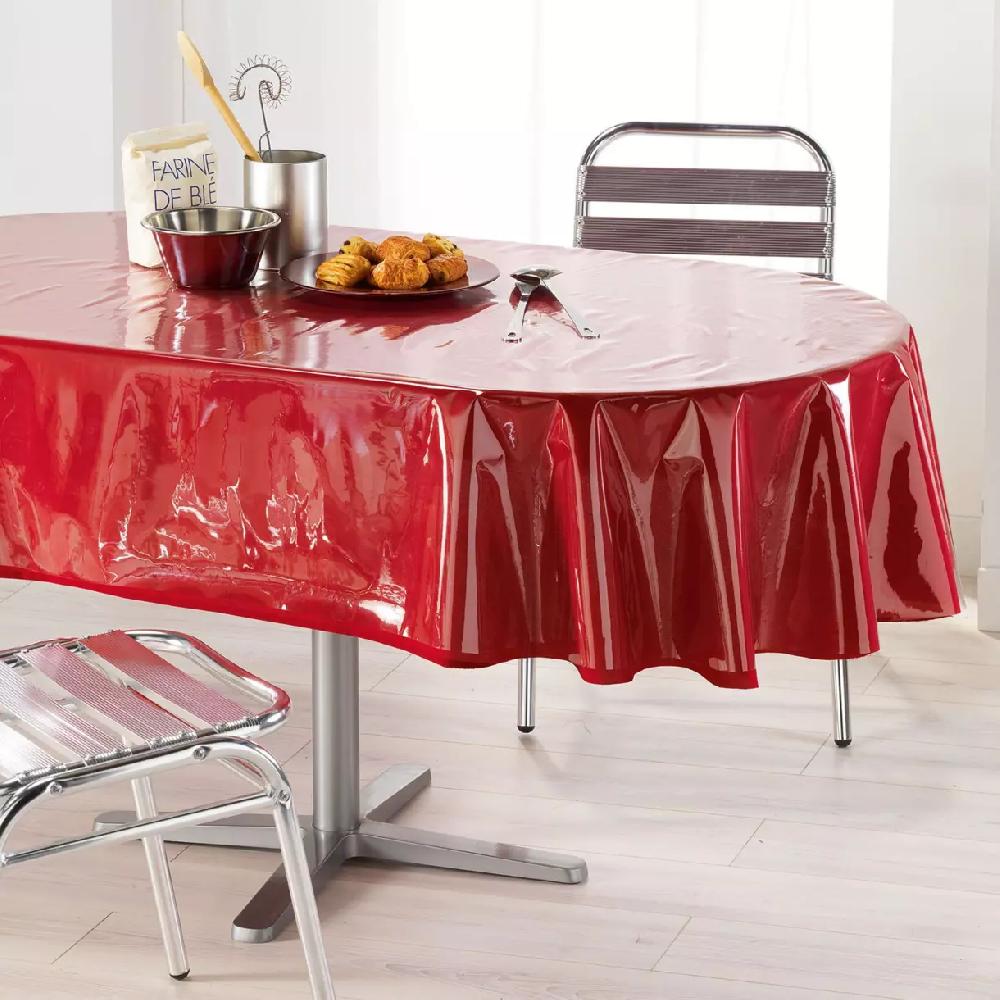 eminza Protège nappe ovale PVC (140 x 240 cm) Ollie Transparent