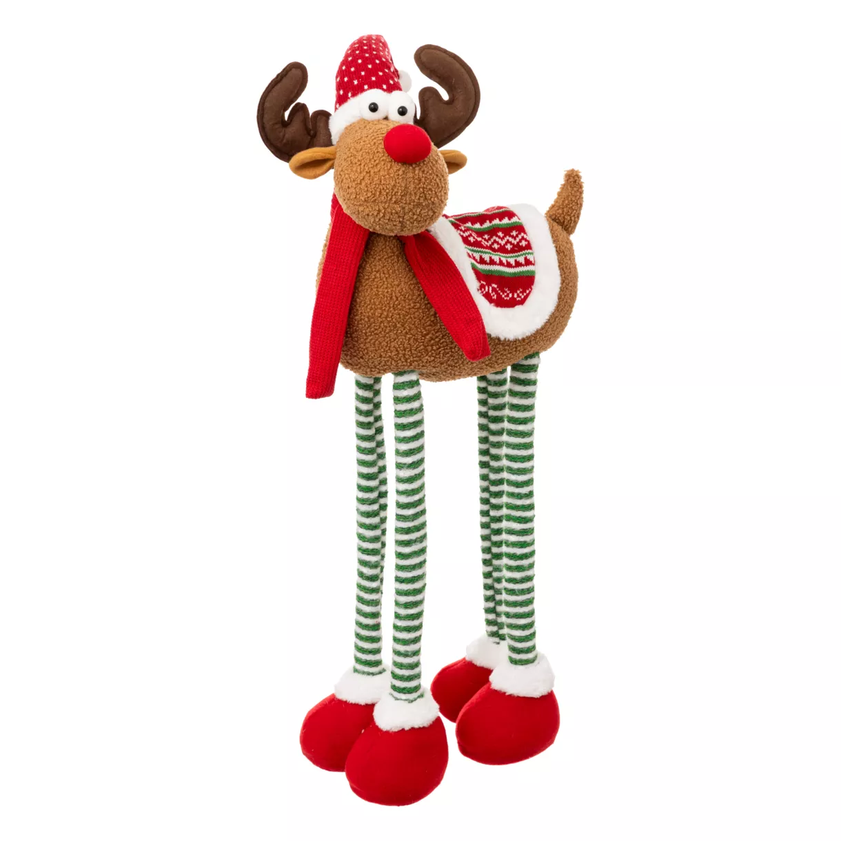 eminza Renne de Noël (H103 cm) Georges et jambes téléscopiques