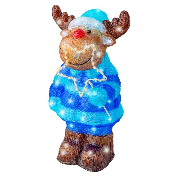 Eminza Renne Lumineux 105 LED (H44 Cm) Nino Blanc Froid/chaud