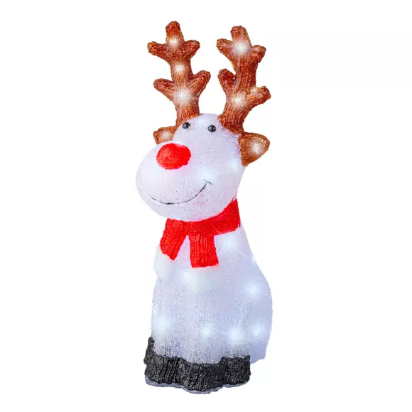 Eminza Renne Lumineux 40 LED (H50 Cm) Dasher Blanc Froid