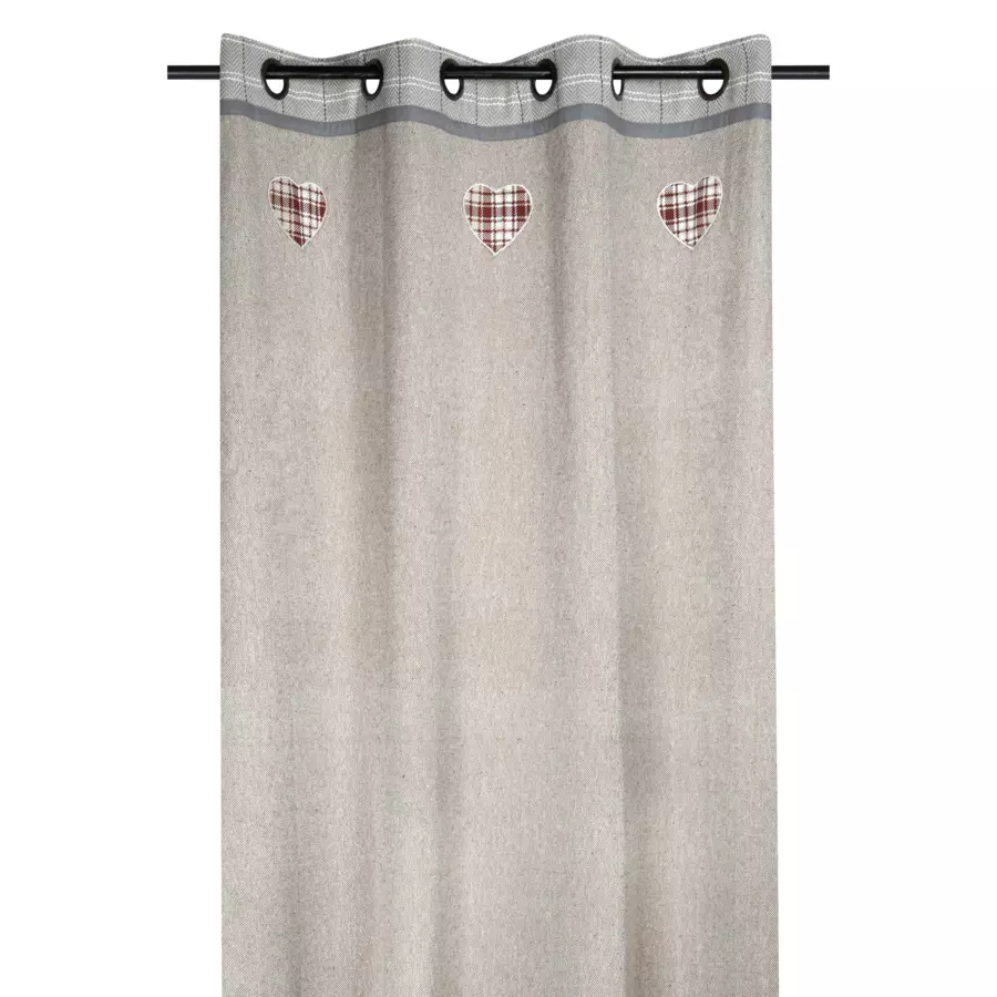 Eminza Rideau Coton (140 X 260 Cm) Cornouailles Beige