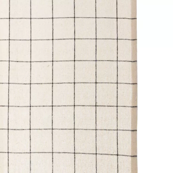 Eminza Rideau Coton Carreaux (140 X 260 Cm) Cory Beige