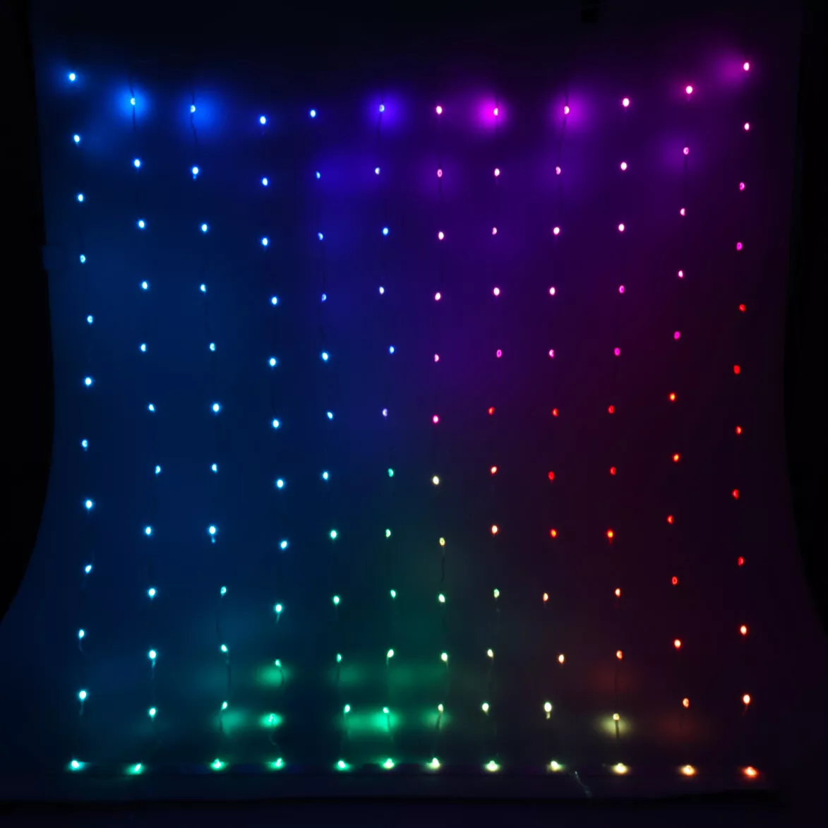 eminza Rideau lumineux Digital H2 m L2 m 400 LED Multicolore