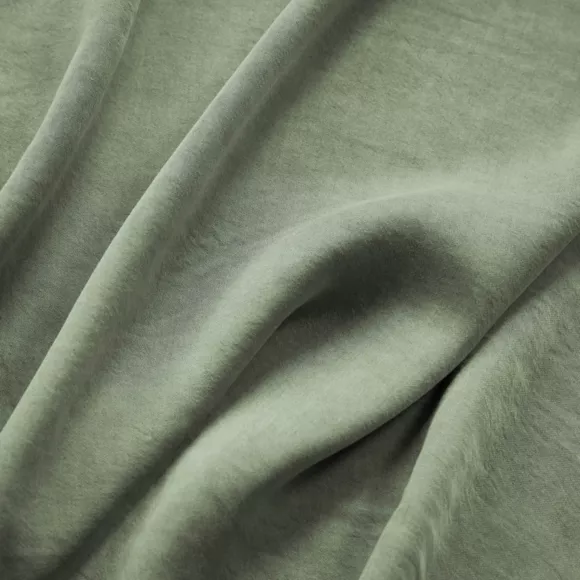 Eminza Rideau Lyocell Tencel™ Ajustable (140 X Max 270 Cm) Olivia Vert Romarin