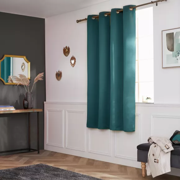 Eminza Rideau Obscurcissant (140 X 180 Cm) Dark Bleu Canard