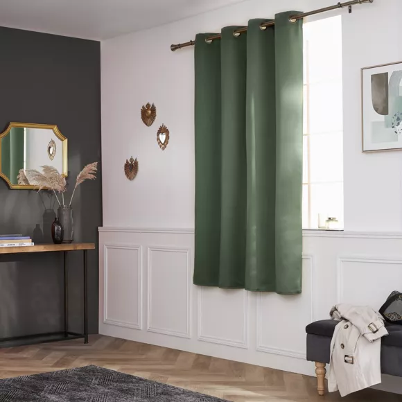Eminza Rideau Obscurcissant (140 X 180 Cm) Dark Vert Romarin