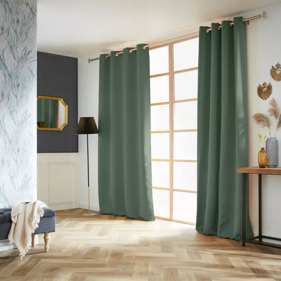 Eminza Rideau Obscurcissant (140 X 260 Cm) Dark Vert Romarin