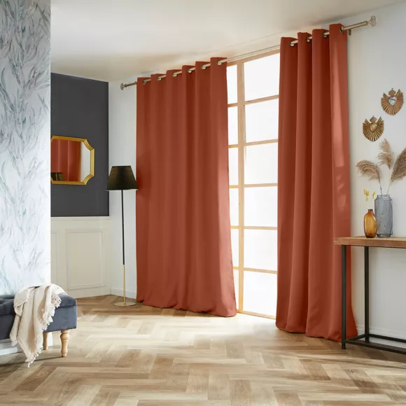 Eminza Rideau Obscurcissant (180 X 260 Cm) Dark Terracotta