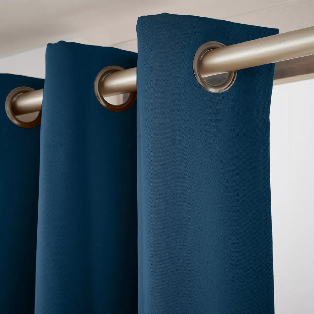 eminza Rideau obscurcissant (280 x 260 cm) Dark Bleu pétrole