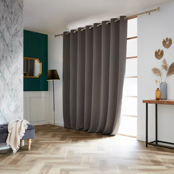 Eminza Rideau Obscurcissant (280 X 260 Cm) Dark Gris Anthracite