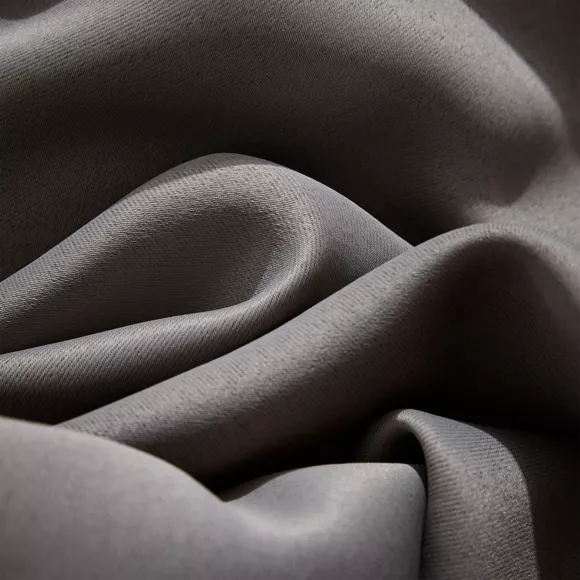 Eminza Rideau Obscurcissant Galon Fronceur (140 X 260 Cm) Dark Gris Anthracite