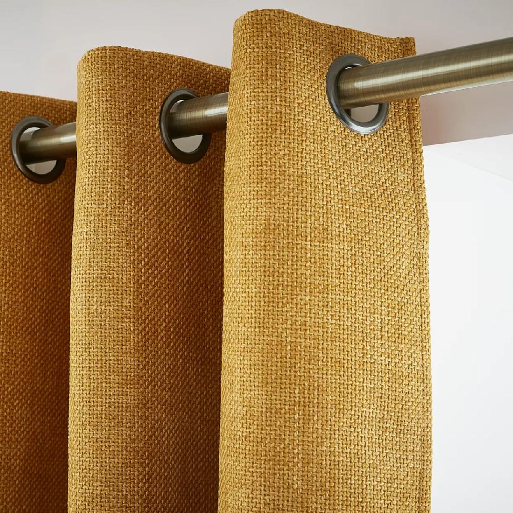 eminza Rideau obscurcissant thermique (140 x 180 cm) Alba Jaune moutarde
