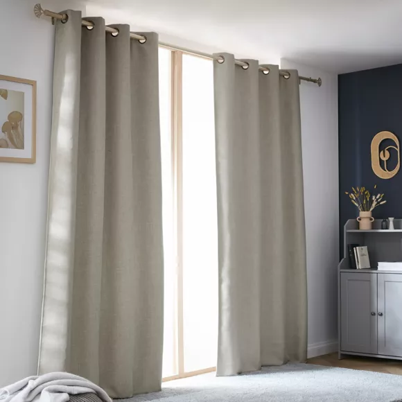 Eminza Rideau Obscurcissant Thermique (140 X 240 Cm) Alba Taupe