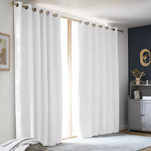 Eminza Rideau Obscurcissant Thermique (180 X 260 Cm) Alba Blanc