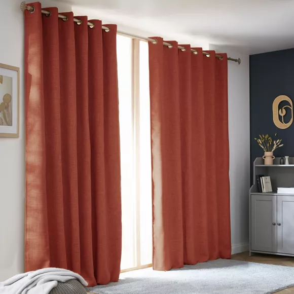 Eminza Rideau Obscurcissant Thermique (180 X 260 Cm) Alba Terracotta