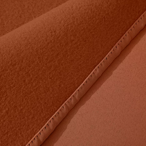 Eminza Rideau Obscurcissant Thermique Galon Fronceur (140 X 240 Cm) Calore Terracotta