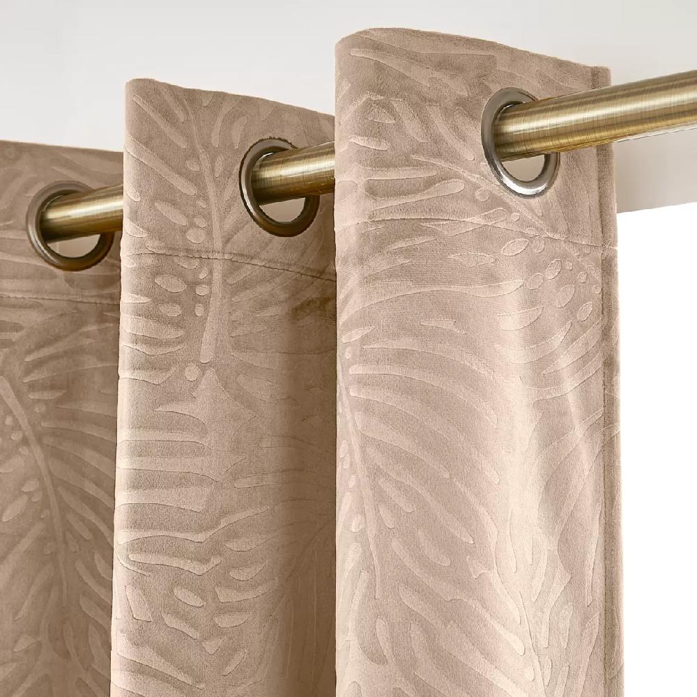 eminza Rideau obscurcissant velours (140 x 180 cm) Fern Taupe
